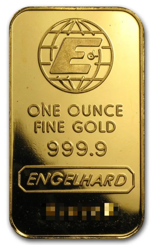 Is it better to keep cash or gold - Engelhard Gold Bars