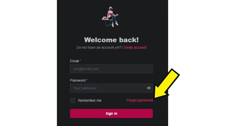 forgotten passwod
