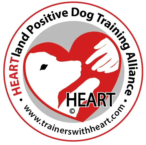 HEARTland Positive Dog Training Alliance Trainers with HEART logo