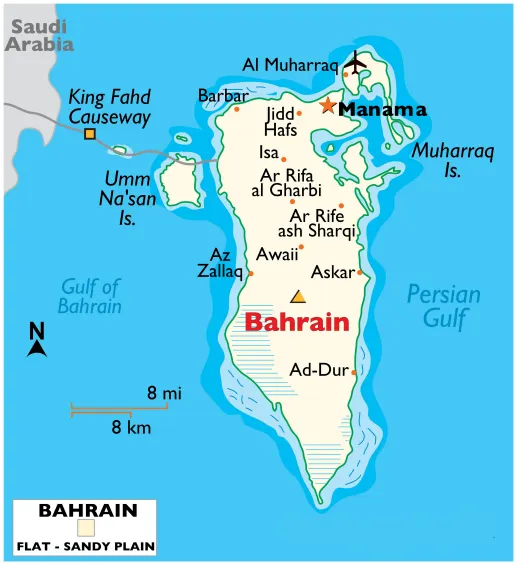 Bahrain map