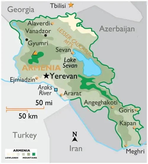 Armenia Map