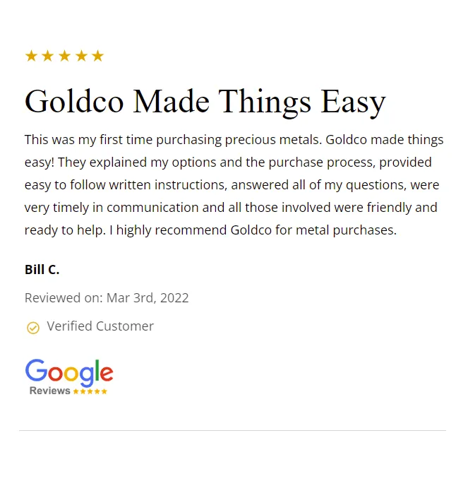 Goldco Testimonial