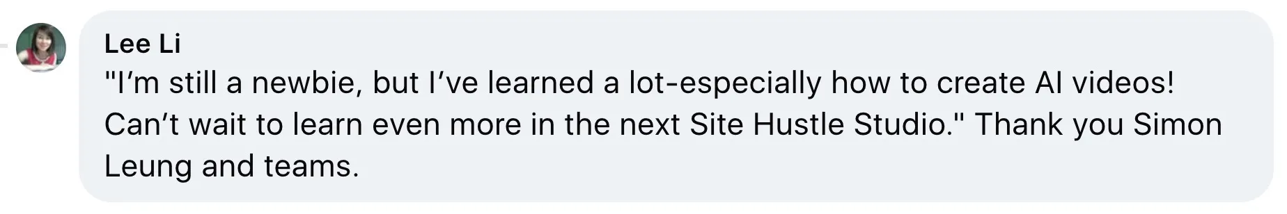 side_hustle_studio_testimonial_lee_li