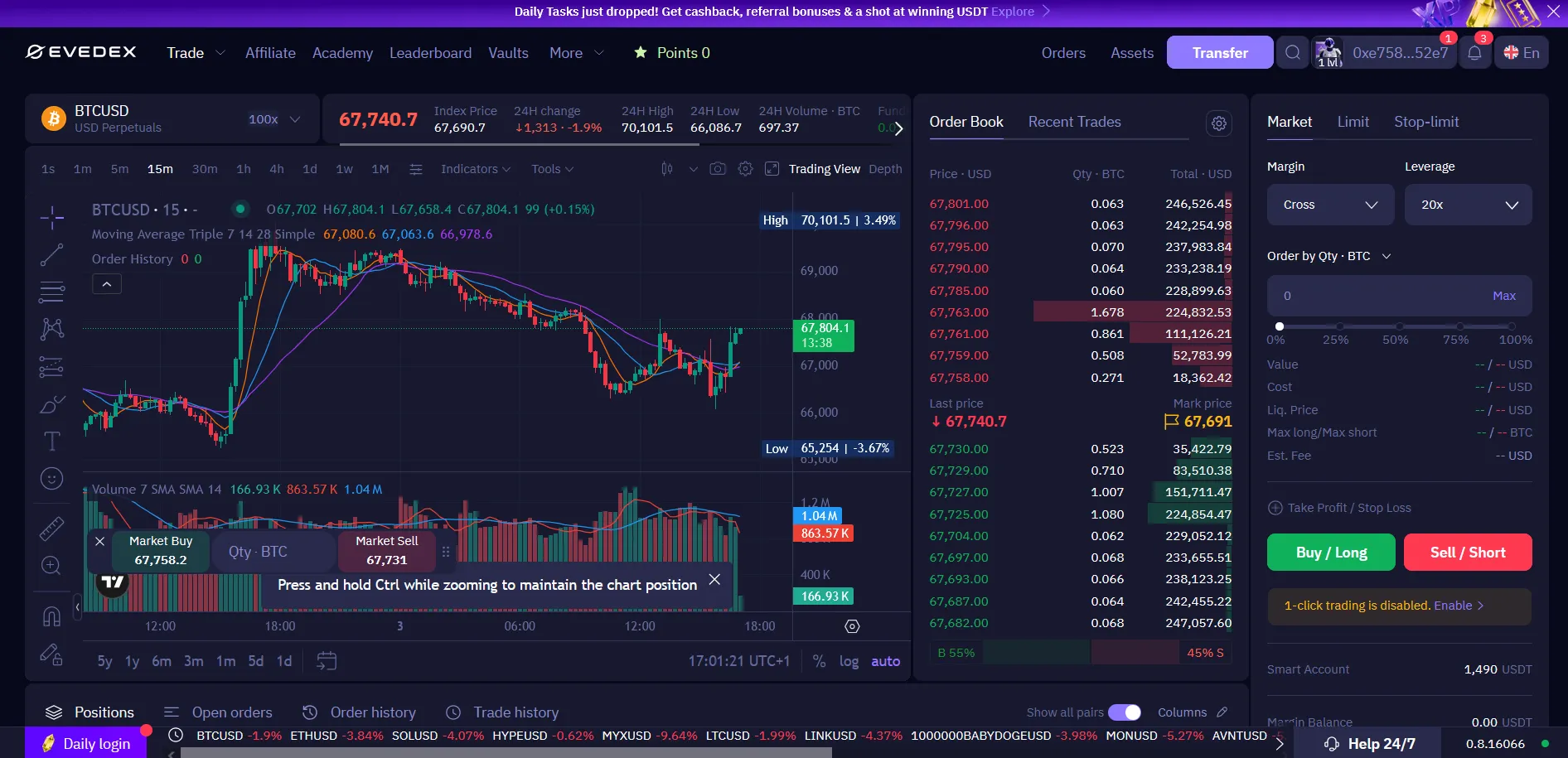 evedex airdrop referral