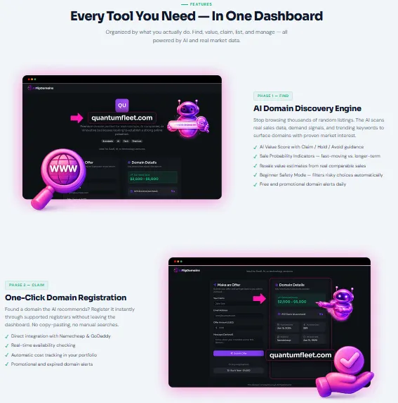 aiflipdomains-review-oto-demo-bonus-walkthough-pricing-6-features-dashboard