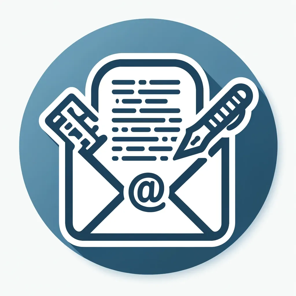 Writing email icon