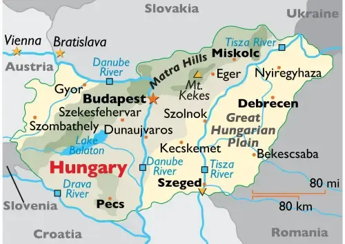 Hungary Map