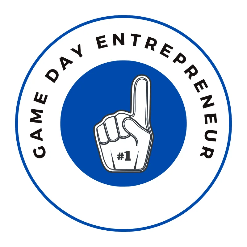 Game Day Entrepreneur Logo White Background