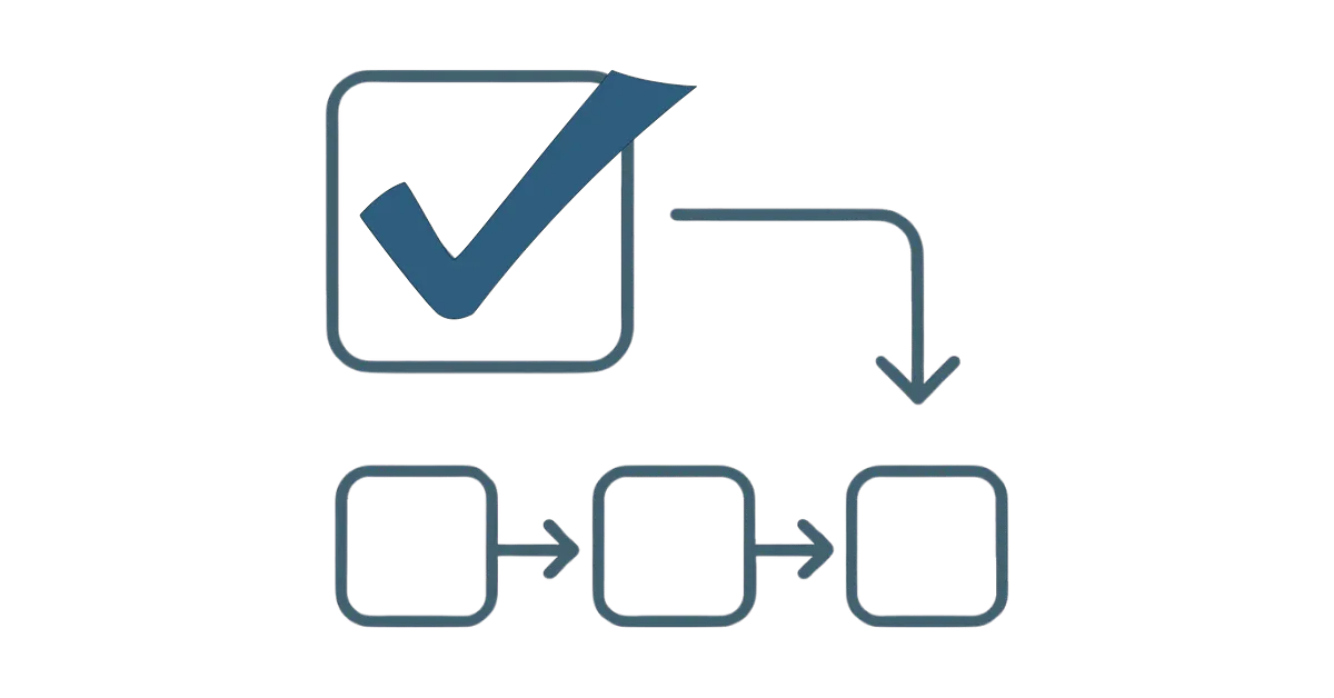 checkmarked workflow