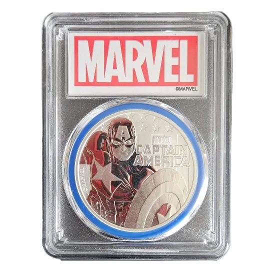 1 oz Marvel silver coin listed on the Vault Hustle eBay store – a collectible bullion piece ideal for precious metal investors and fans