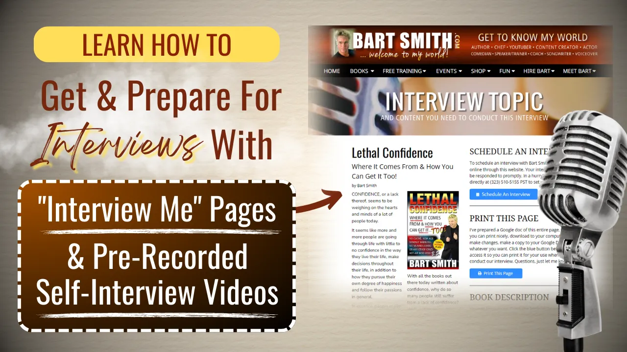How To Get & Prepare For Interviews With 'Interview Me' Pages & Pre-Recorded Self-Interview Videos