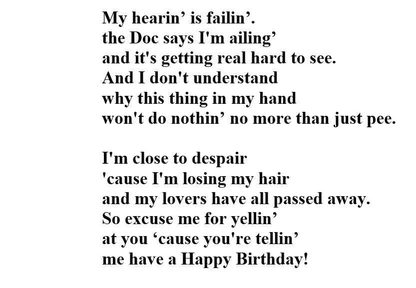  Baby Boomer Birthday Blues The Mens Version 2of2: An Original Poem by Jim Keenan Poet With A Point