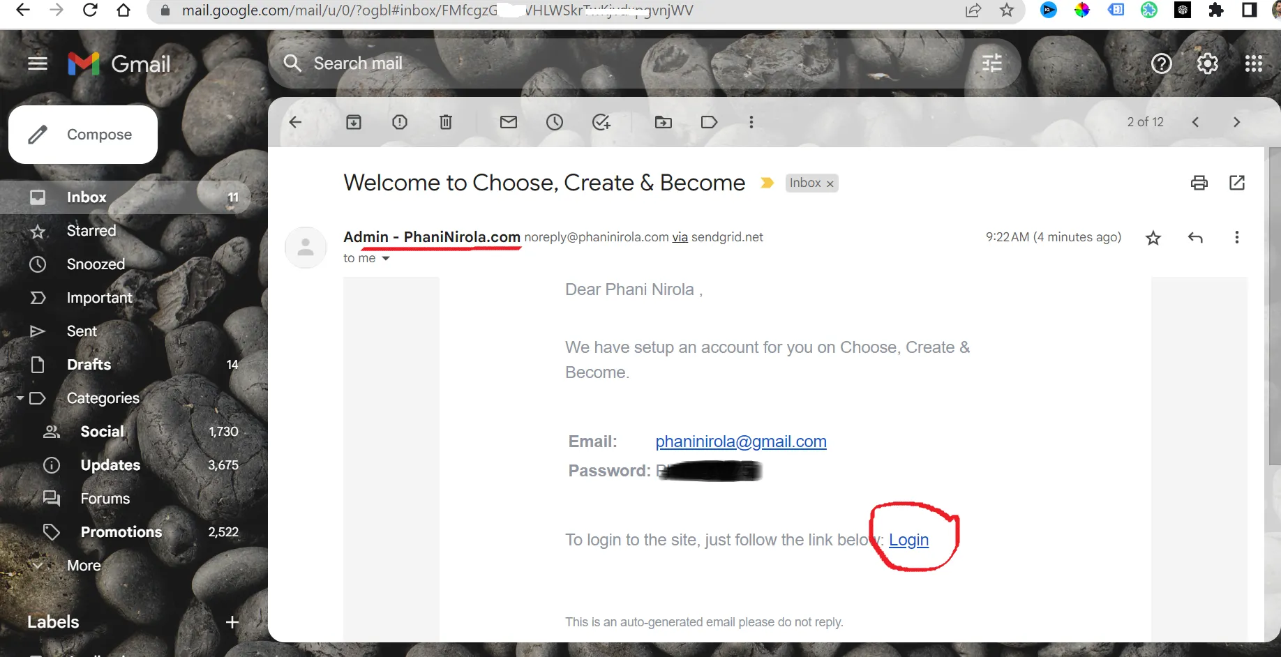 membership login details