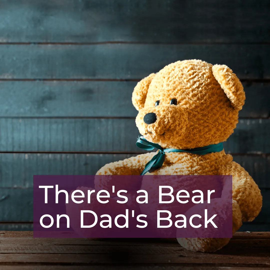 There's a Bear on Dad's Back - Children's Book About Parental Depression