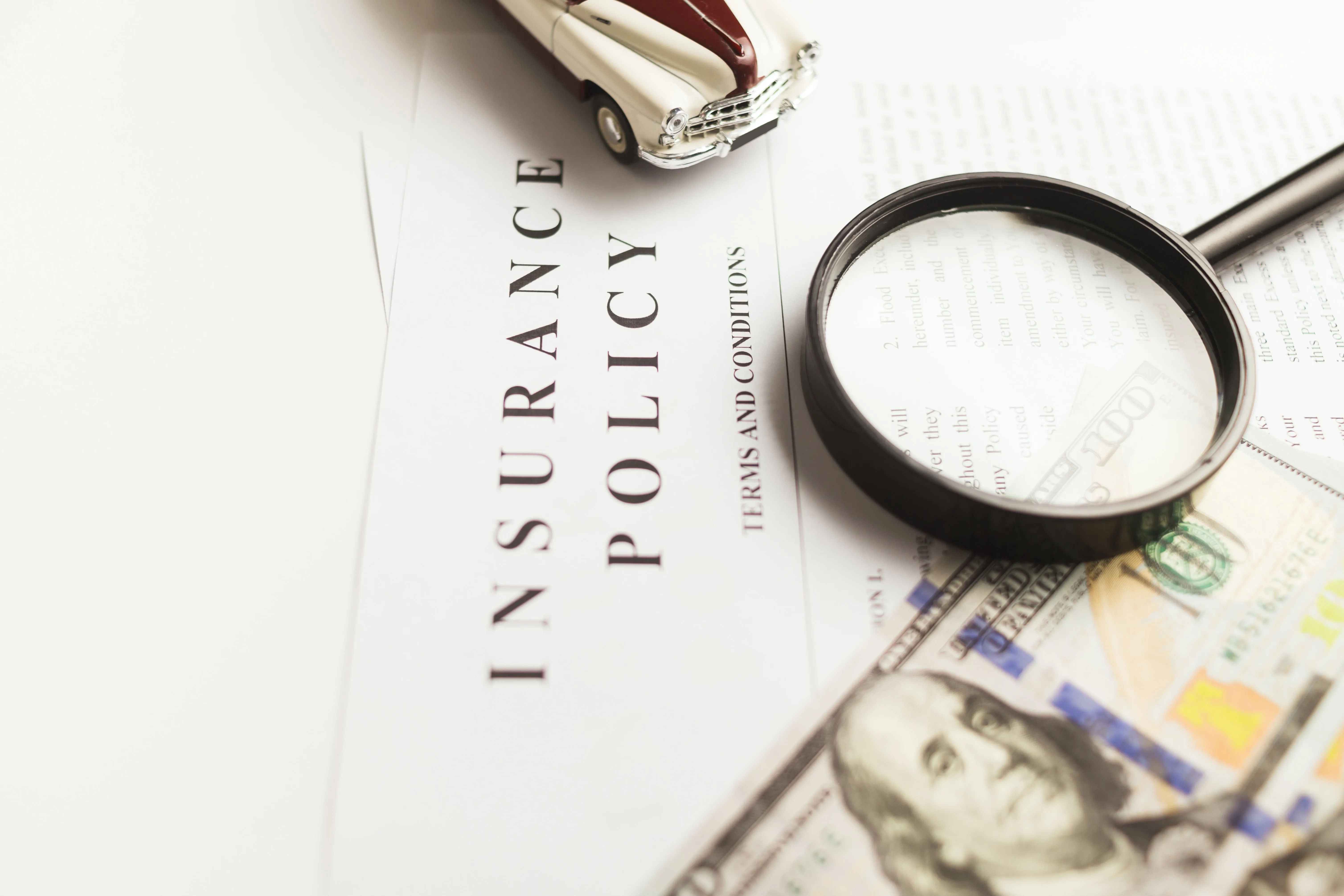 insurance policy money and car