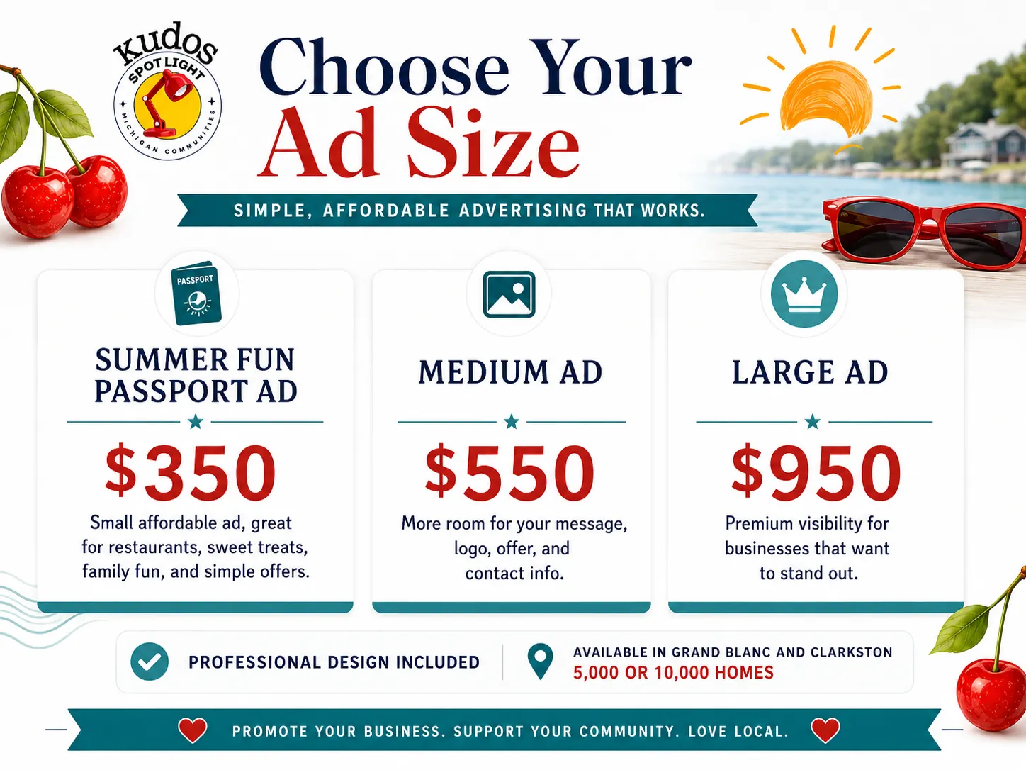 local postcard advertising michigan