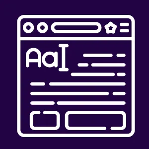 Manuscript and layout icon