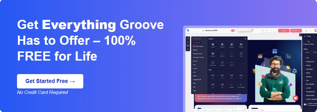 Groove affiliate banner