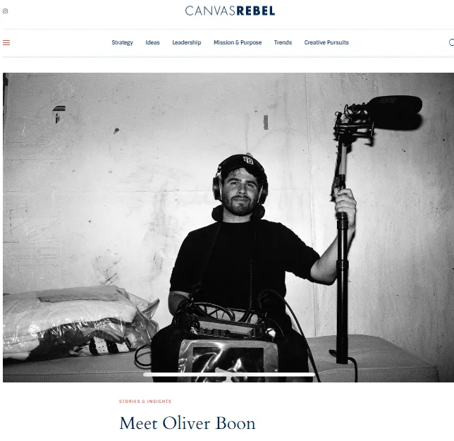 Oliver Boon -Interview with Canvas Rebel