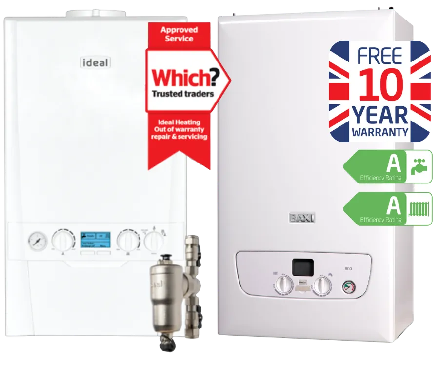 Baxi and Ideal boiler - 10 year warranty