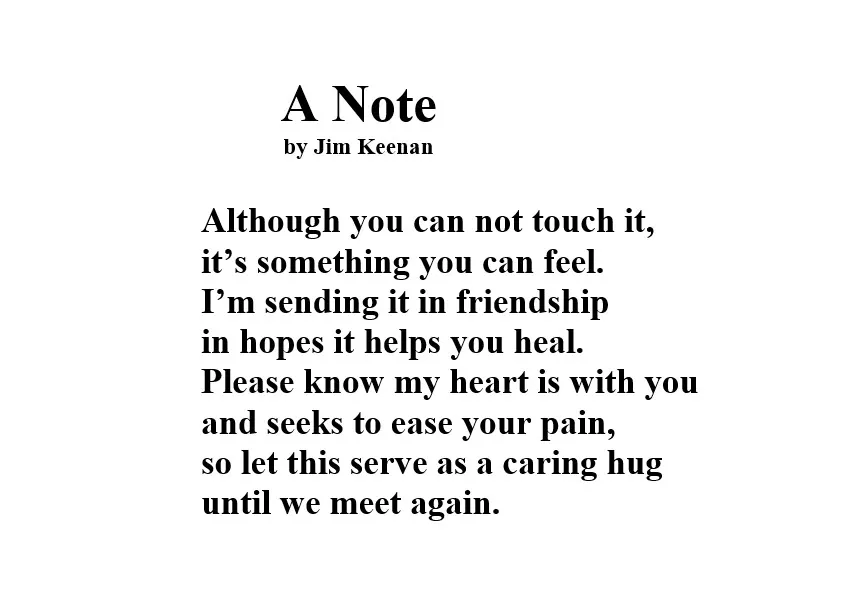 A Note Spirit: An Original Poem by Jim Keenan Poet With A Point