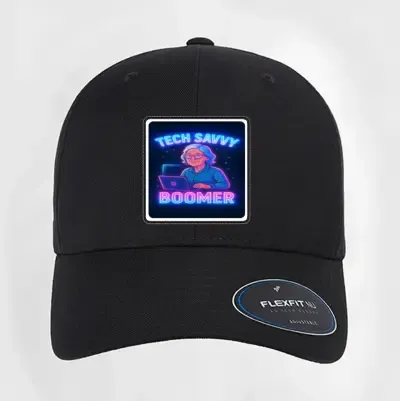 Female Tech Savvy Boomer curved patch Hat