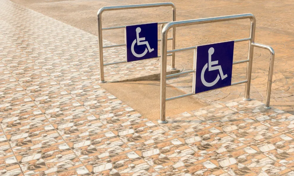 wheelchair ramp.