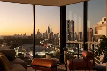 Dorsett Gold Coast Lounge View Dusk