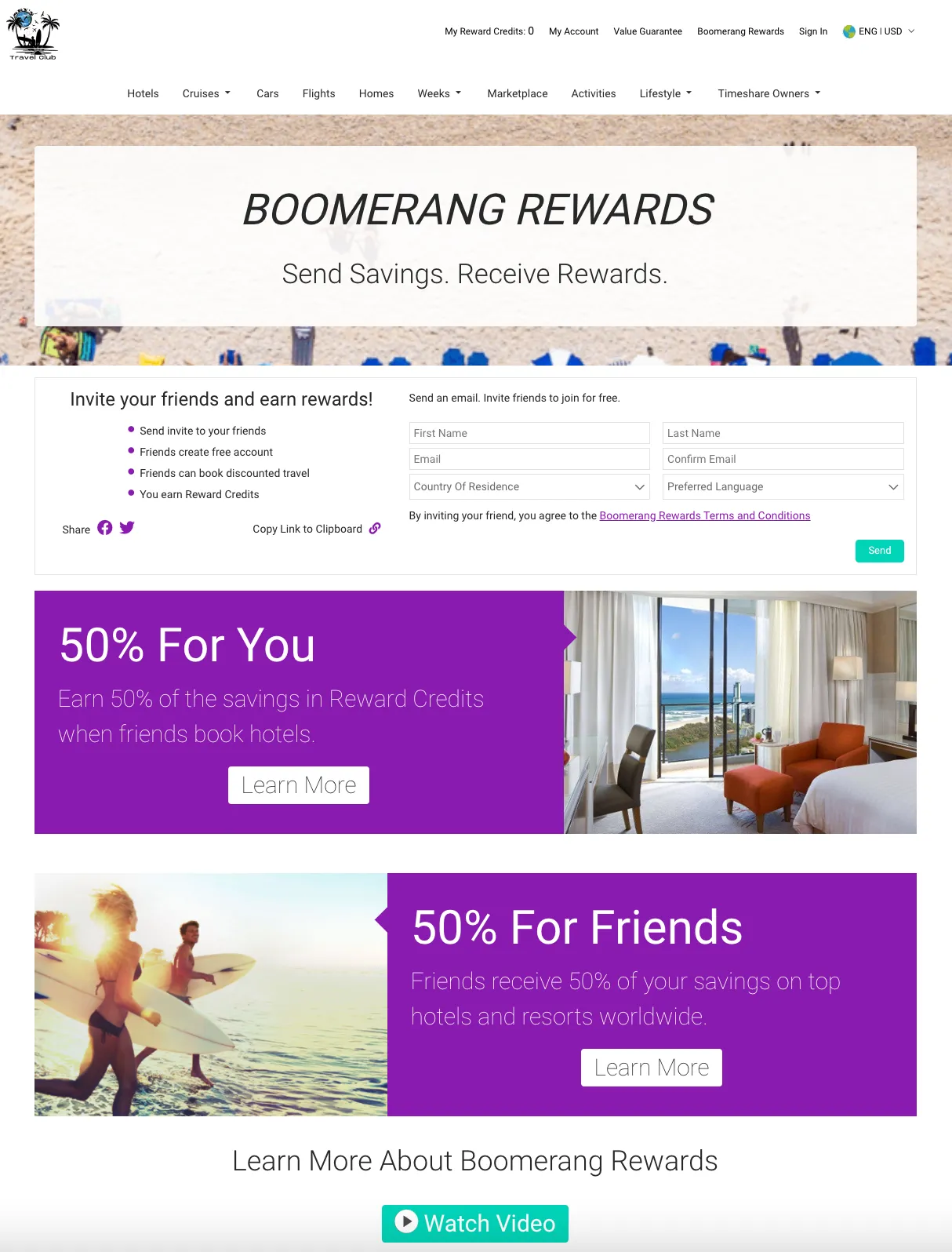 Boomerang Rewards Program