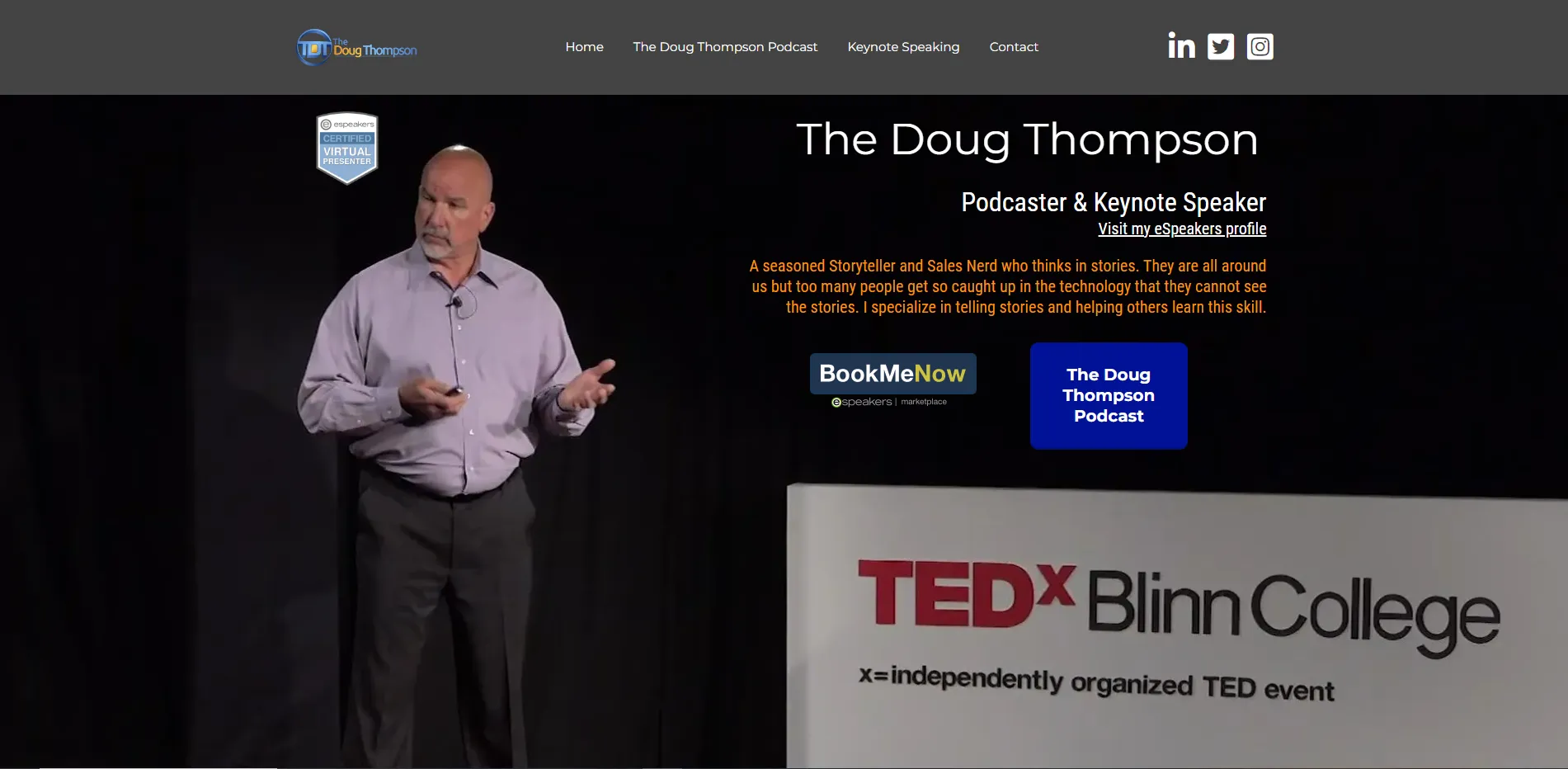 The Doug Thompson Podcast and Speaker Website