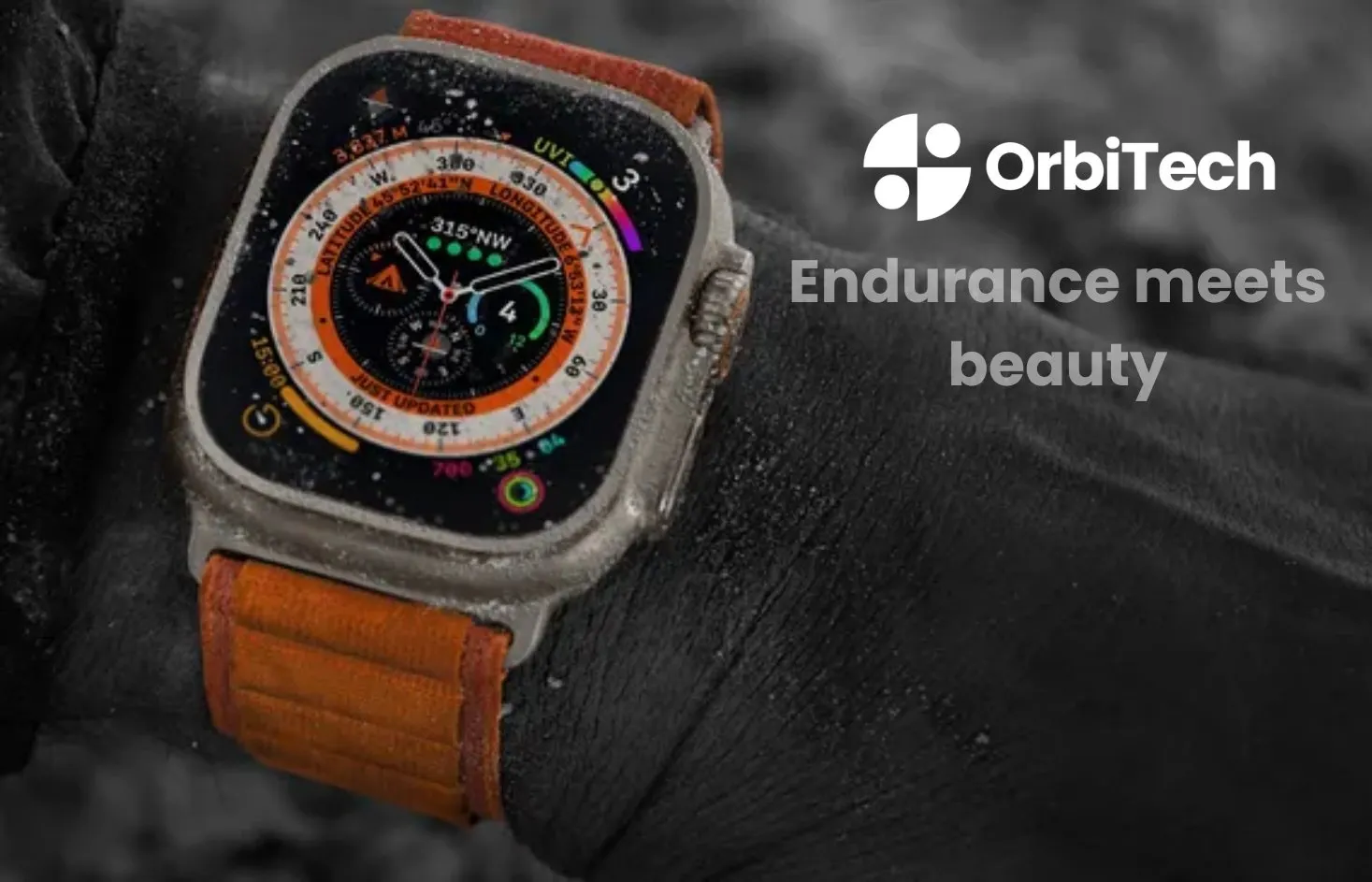 Orbitech Smart watch showcasing style & Durability