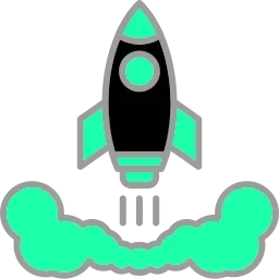 A green rocket launching with smoke billowing out. bove the Your AI Dream Team Starter Plan
