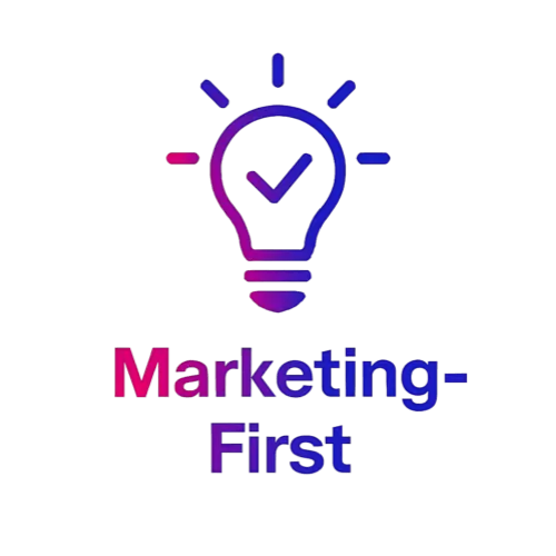 <alt=“Digital vector graphic of a lightbulb icon symbolizing a marketing-first philosophy with brand color gradient at maxCEOS Digital.”>