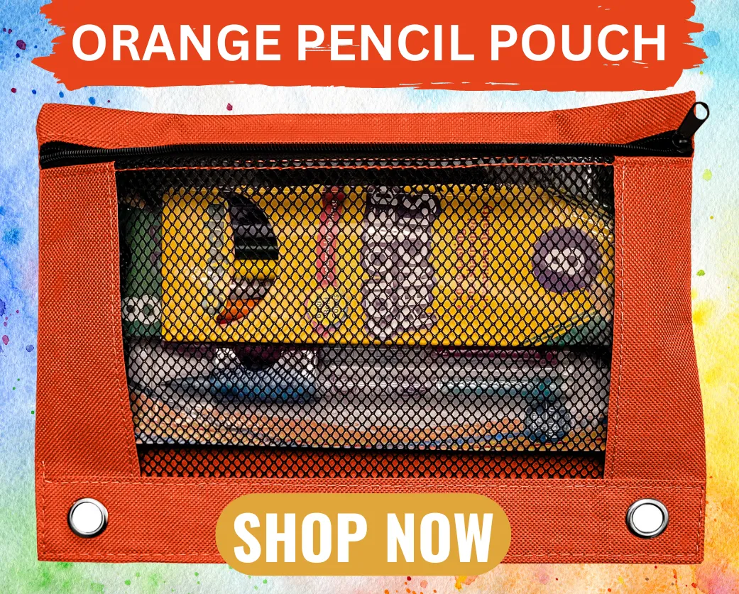 Orange Pencil Case