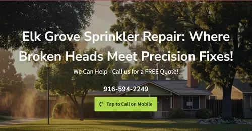 Sprinkler Repair Elk Grove Ca