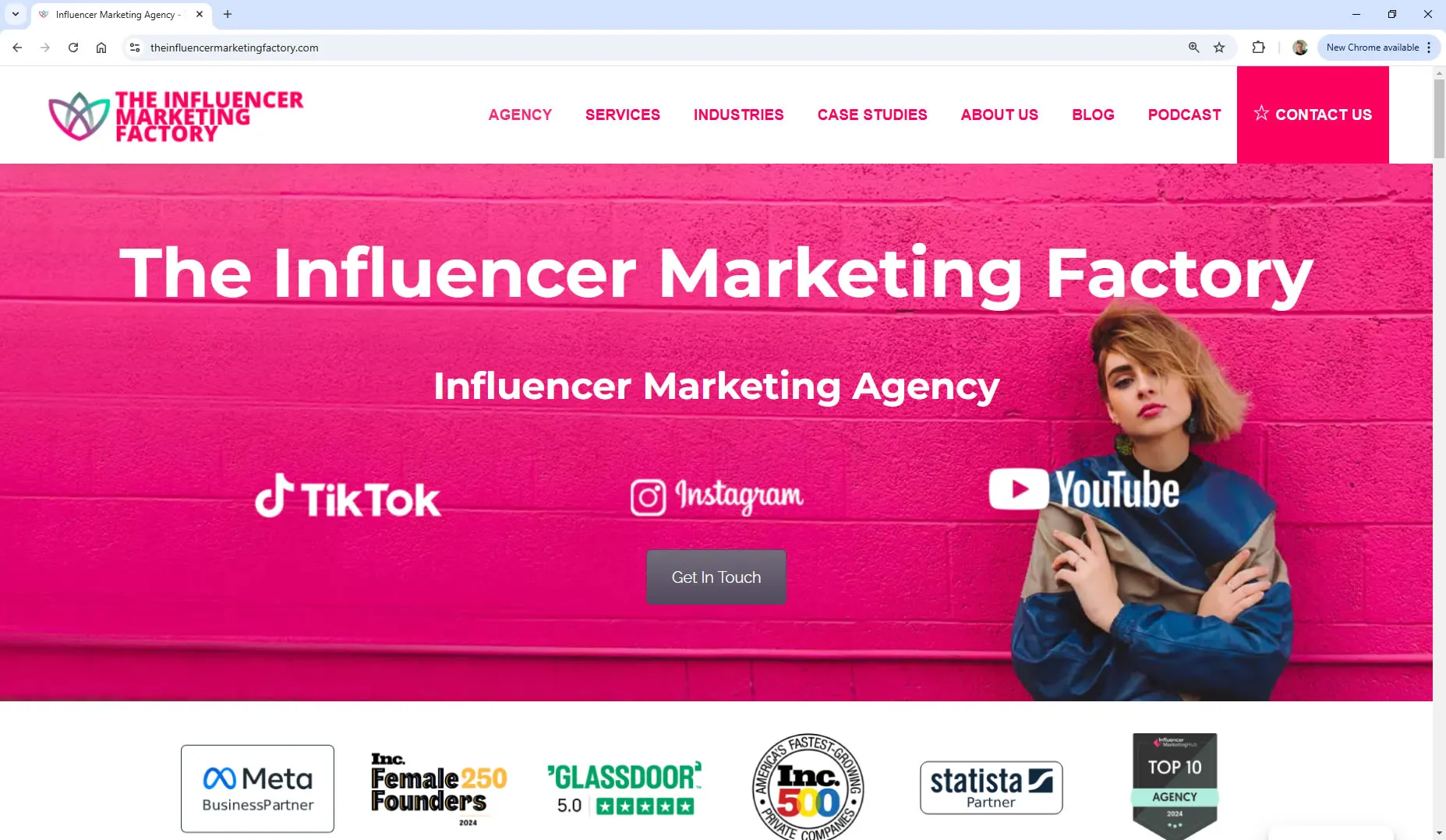 The Influencer Marketing Factory helps creators and talents get more brand deals on social media.