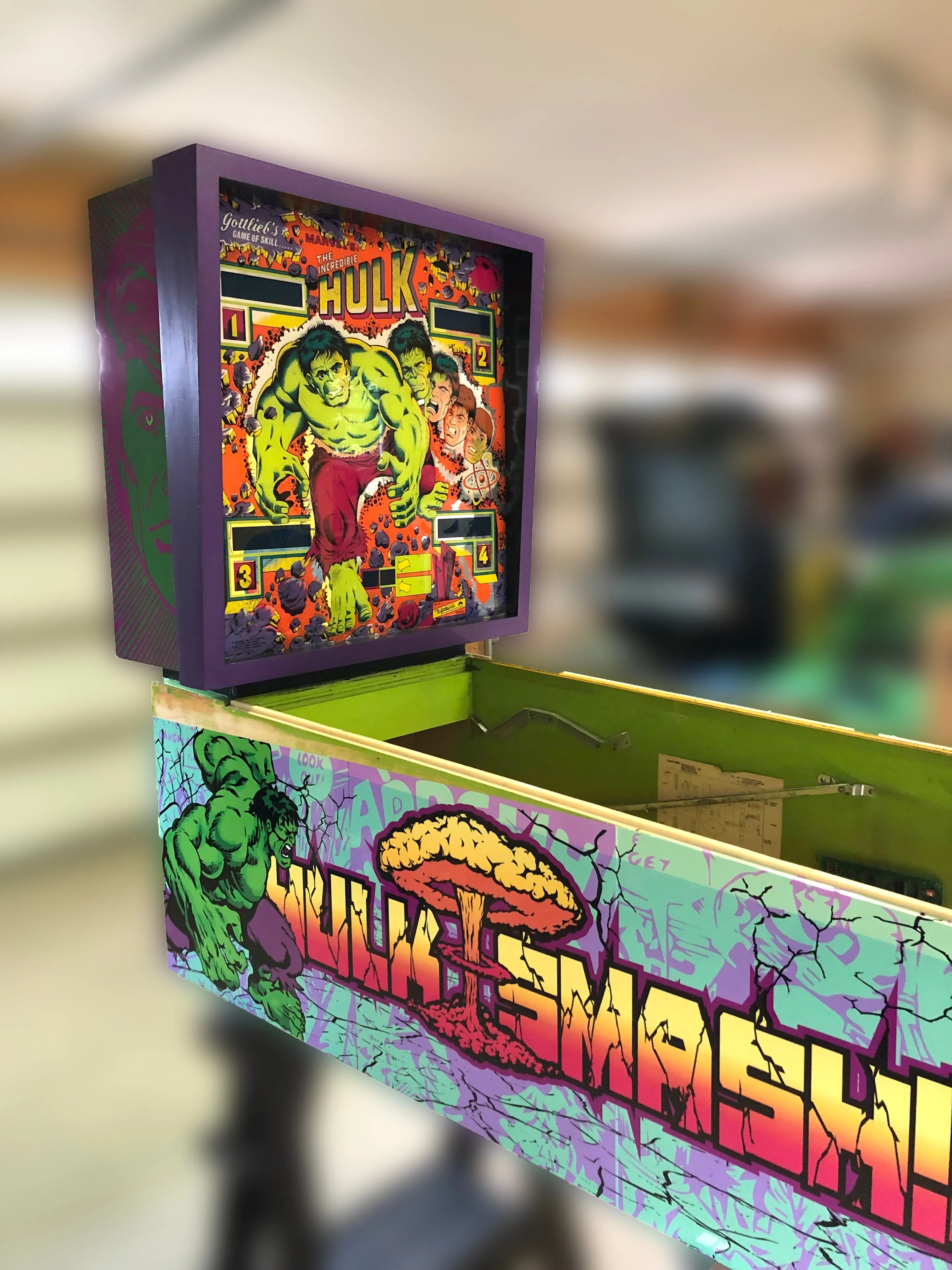 Custom Hulk Pinball Design Left