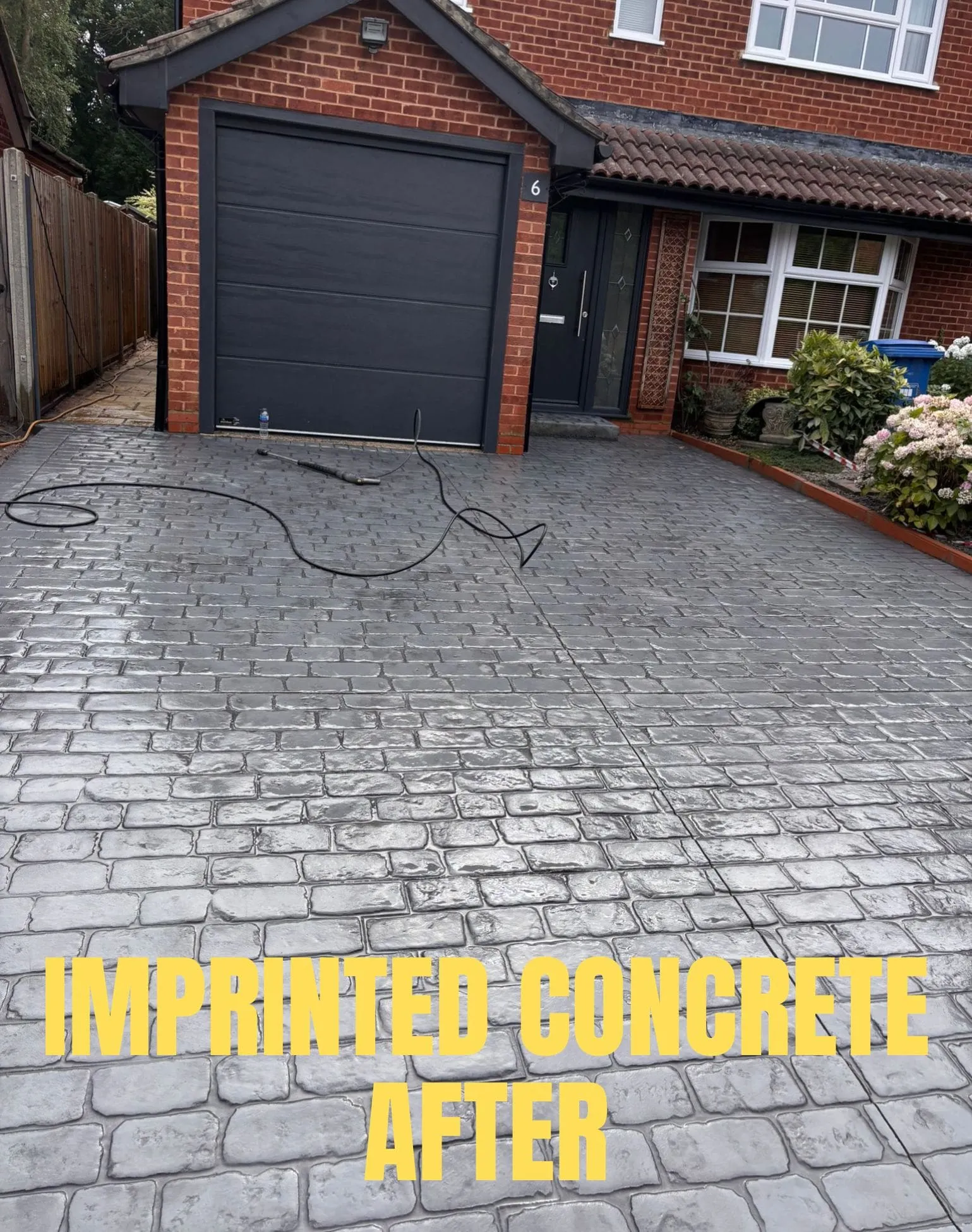 IMPRINTED CONCRETE AFTER INSTALLATION BY TDS