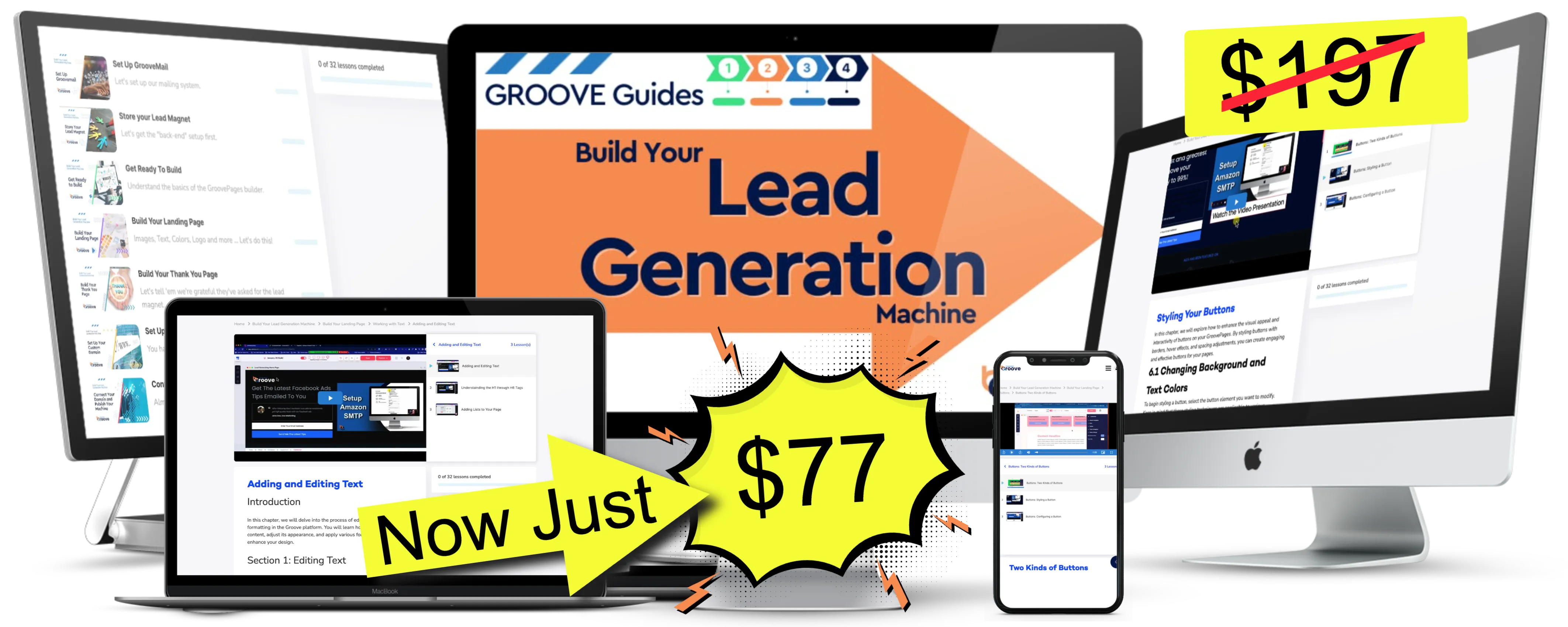 Goove Guides mockup for build your lead generation machine