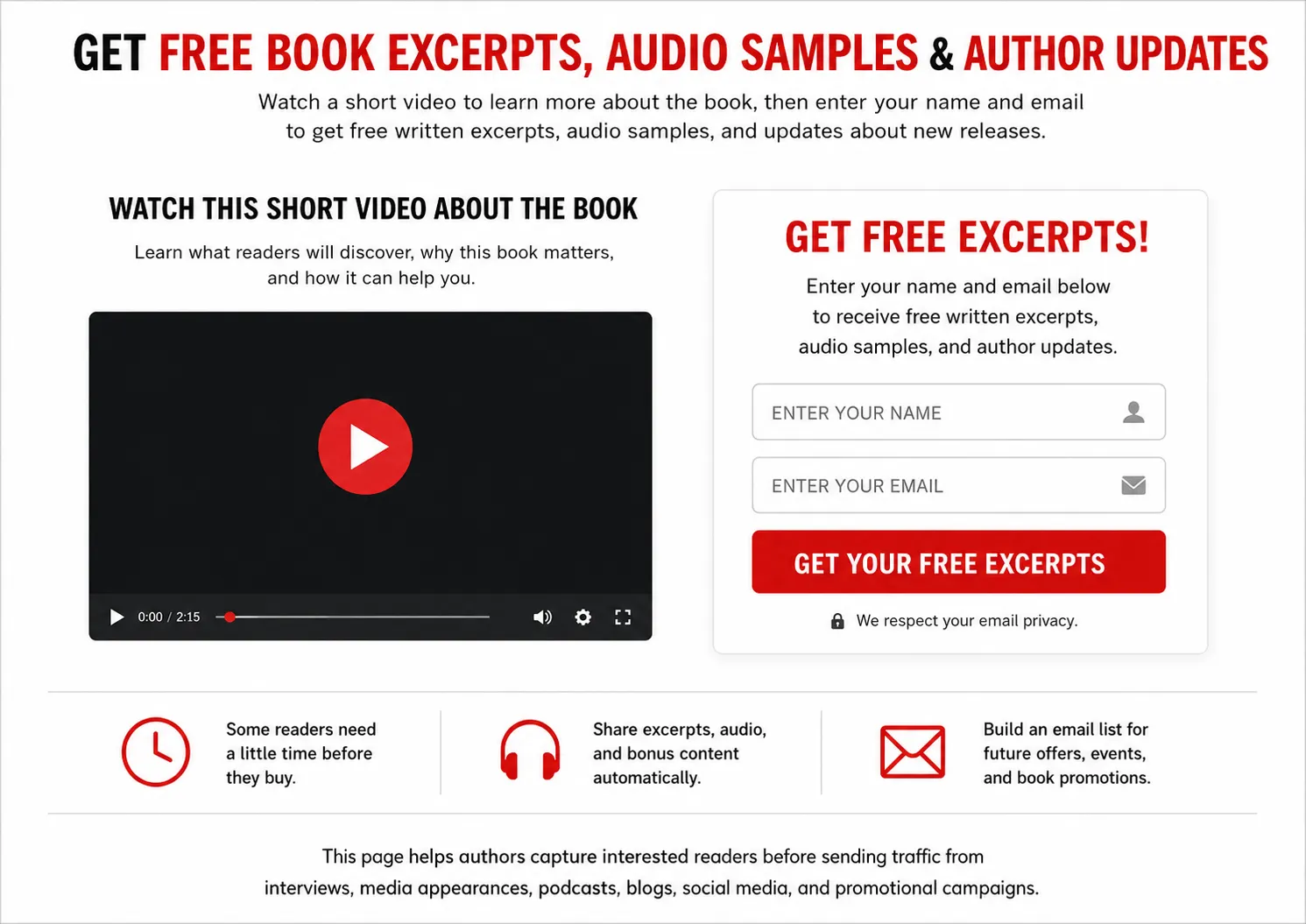 Sample Landing Page or 