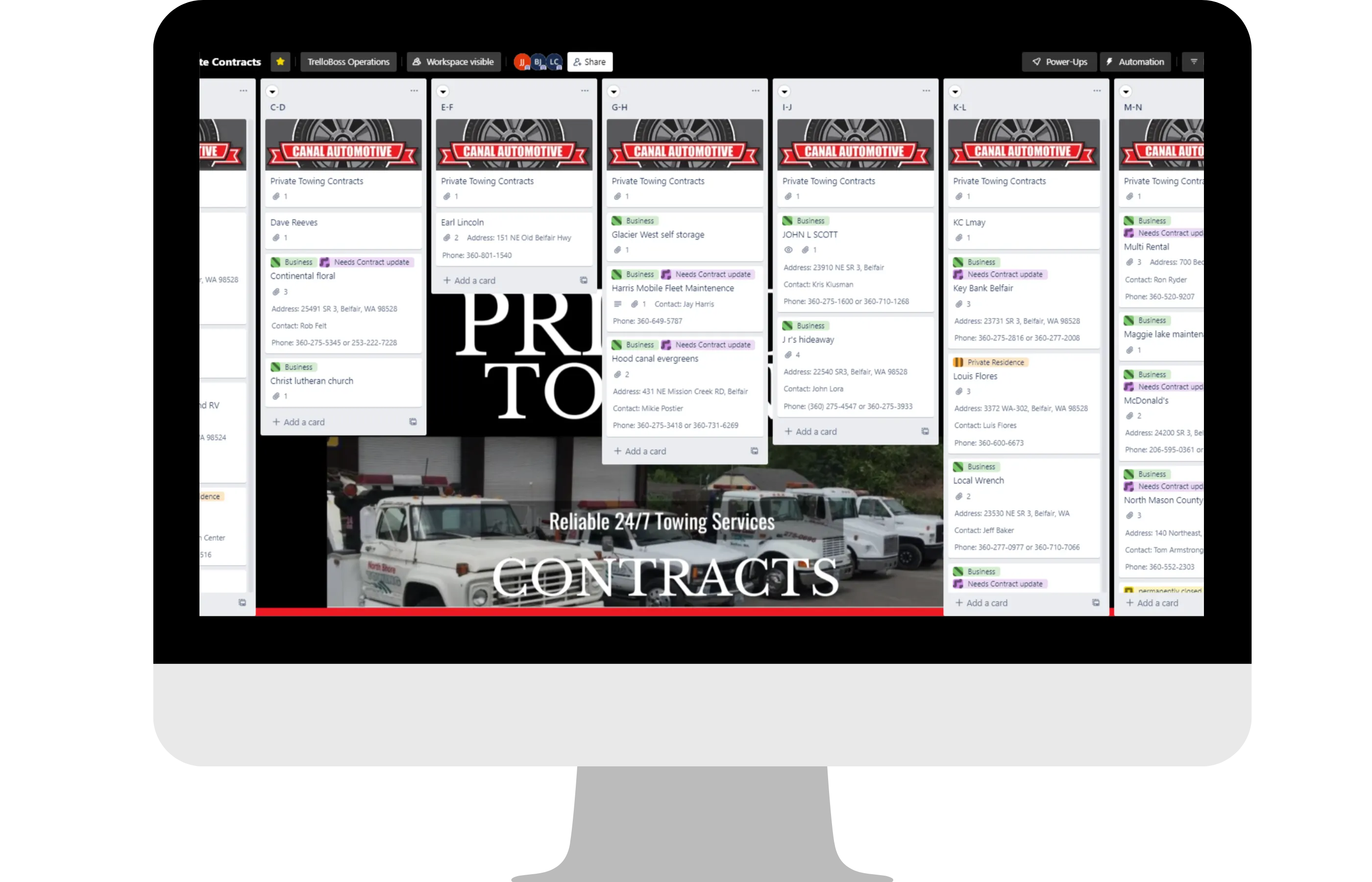 TrelloBoss Jody Jones towing trello