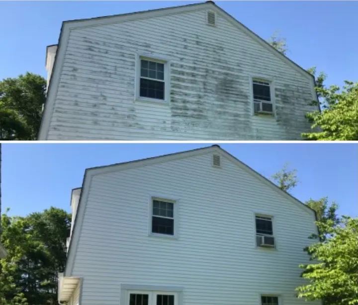 Grimey house before and after