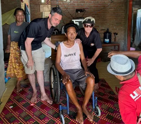Iman Receiving Wheelchair