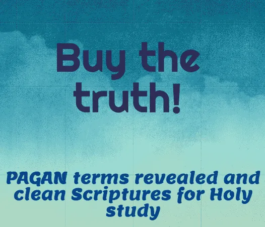 Buy the truth pagan terms revealed and clean scriptures for holy study study.