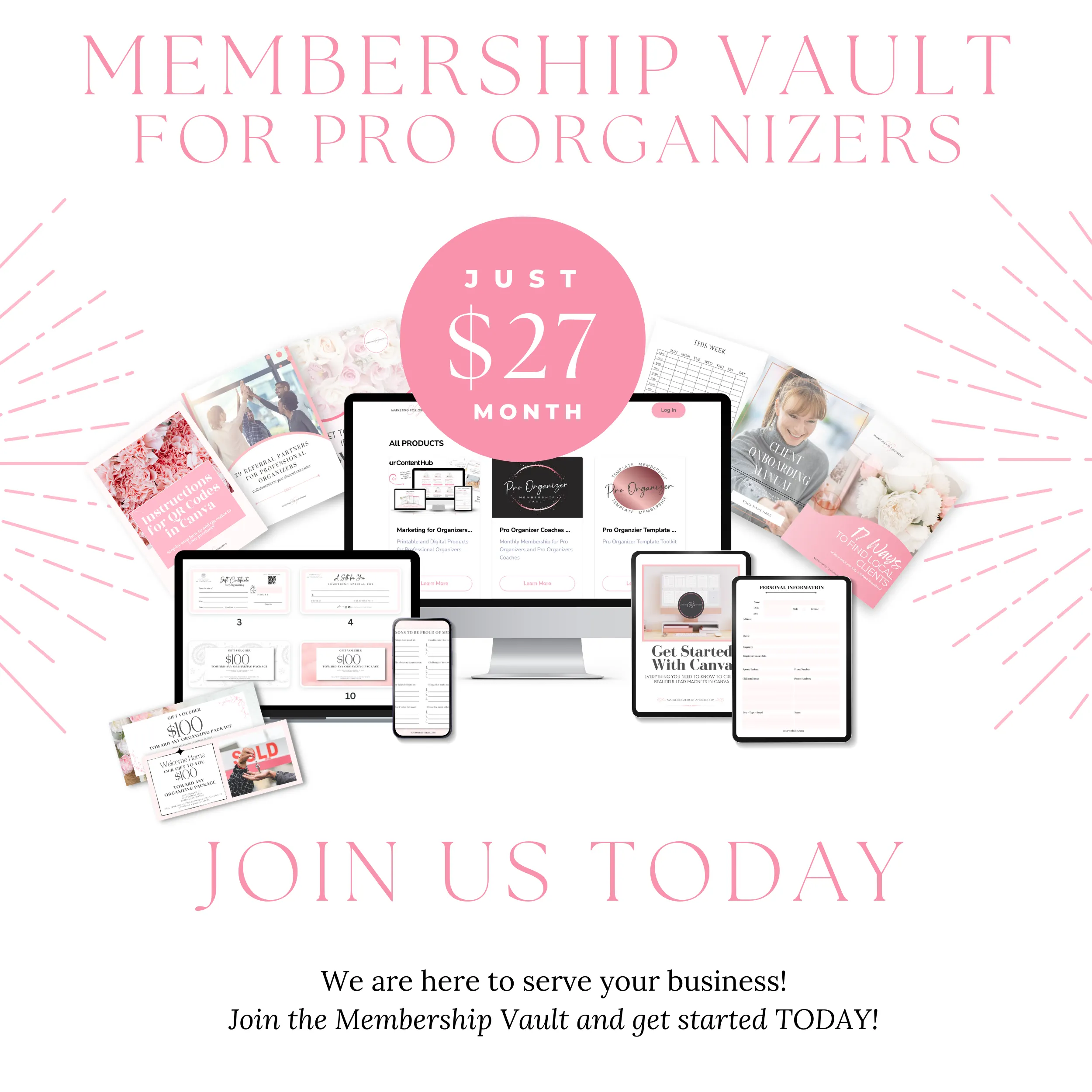 Membership Vault mockup