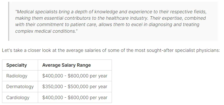 physican salary