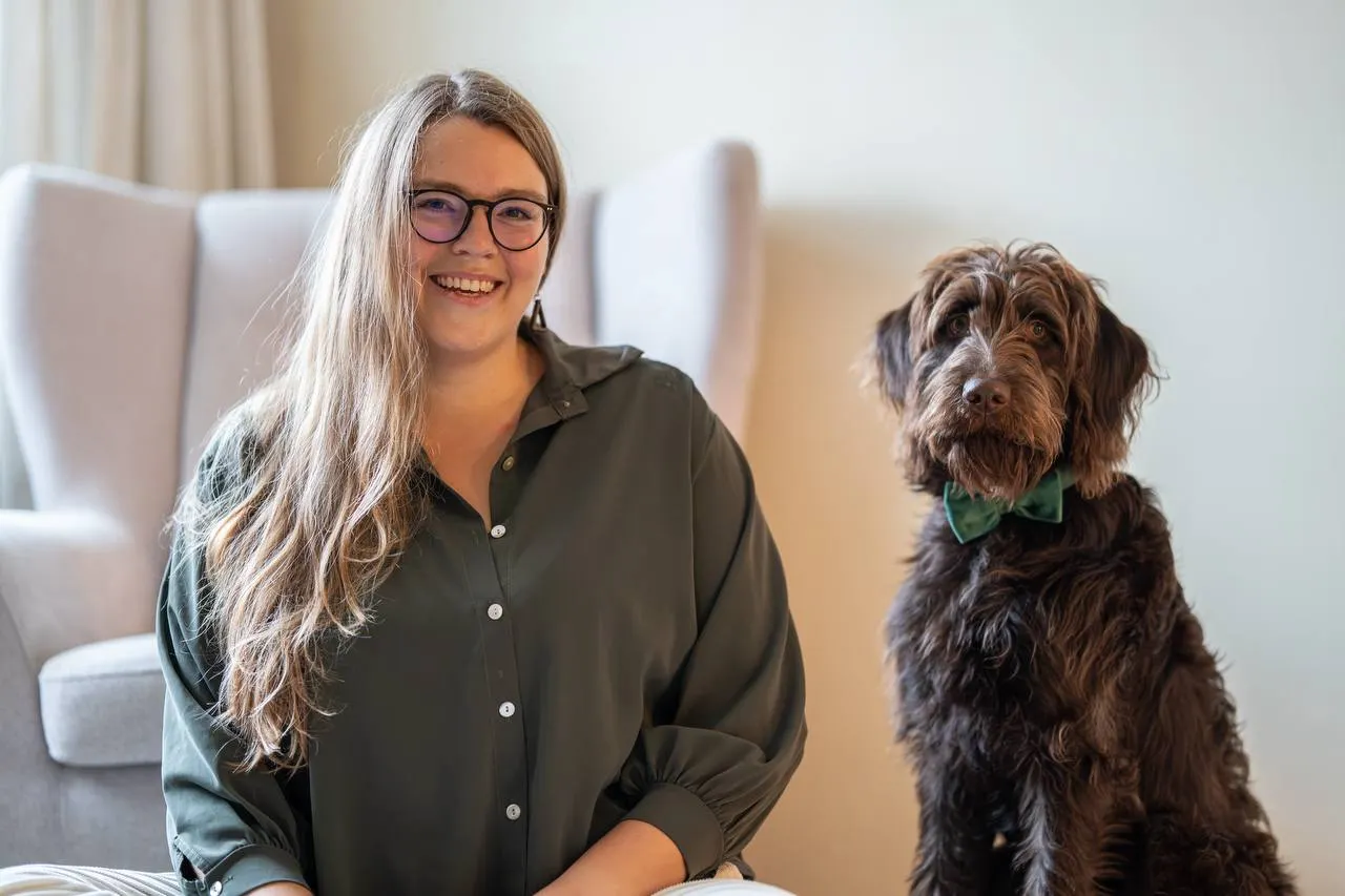 Therapiehund Marlo, Labradoodle