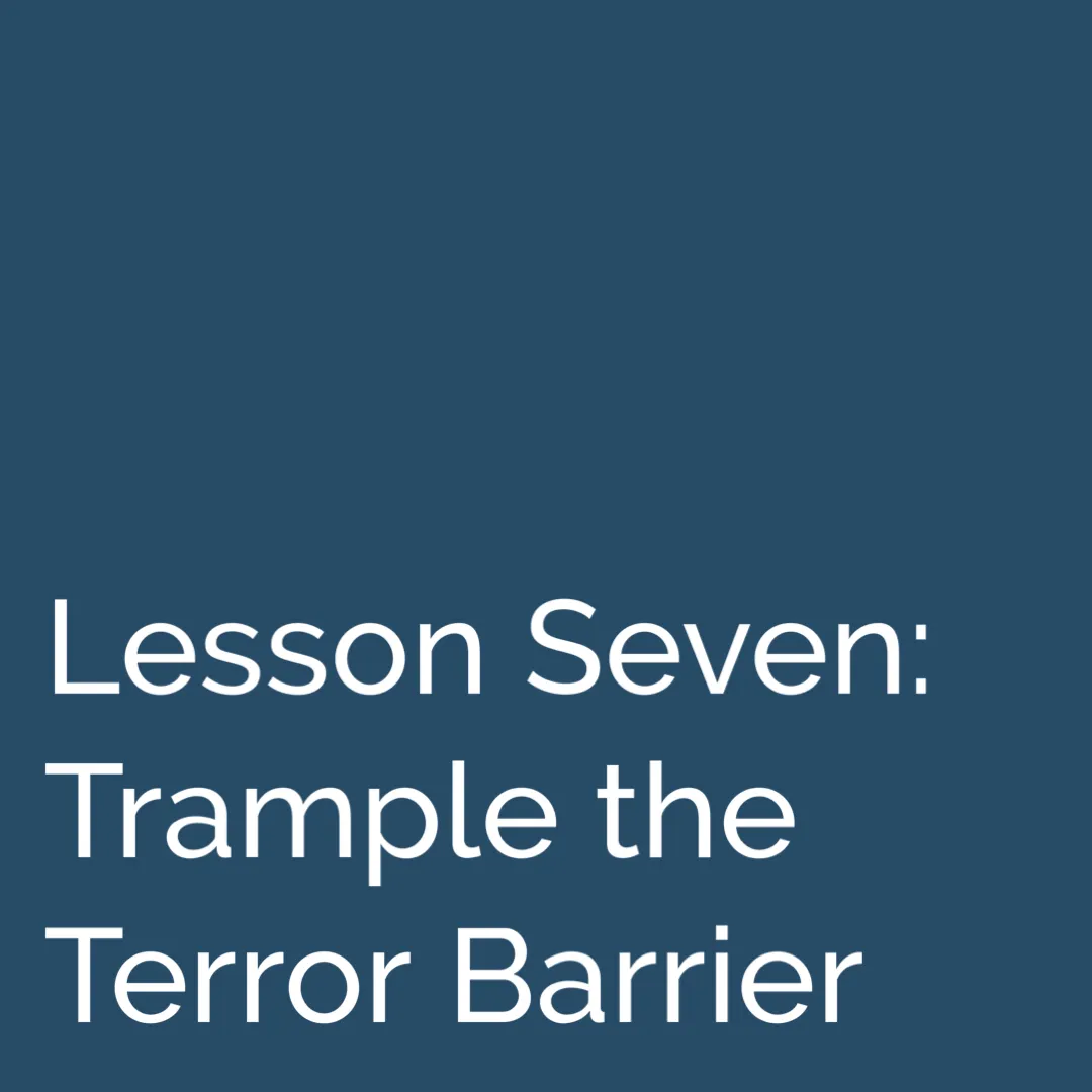 Thinking into Results Lesson 7 Terror Barrier