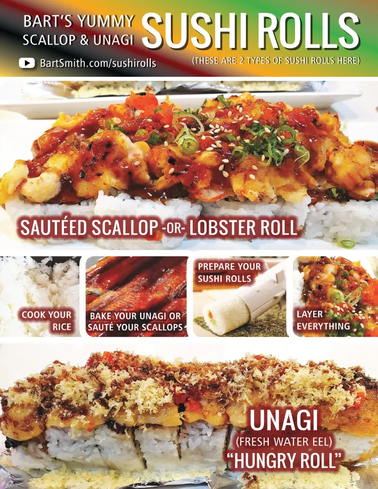 Bart Smith's Sushi Rolls Recipe Press Release