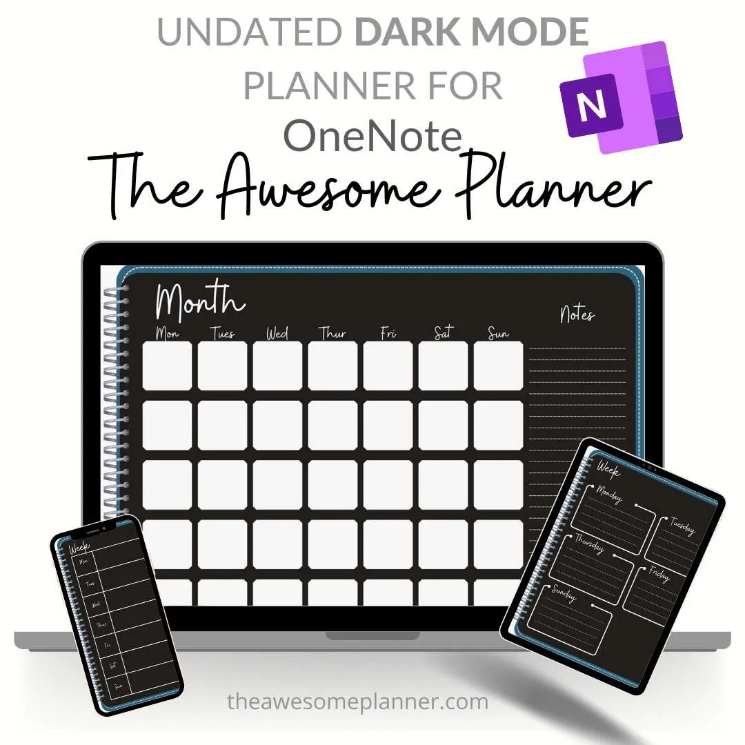 Dark Mode Planner